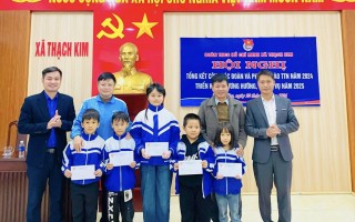 ĐOÀN XÃ THẠCH KIM TỔ CHỨC TỔNG KẾT CÔNG TÁC ĐOÀN VÀ PHONG TRÀO THANH THIẾU NHI NĂM 2024; TRIỂN KHAI PHƯƠNG HƯỚNG, NHIỆM VỤ NĂM 2025.