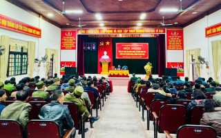 XÃ THẠCH KIM TỔ CHỨC HỘI NGHỊ TỔNG KẾT QUỐC PHÒNG – AN NINH NĂM 2024