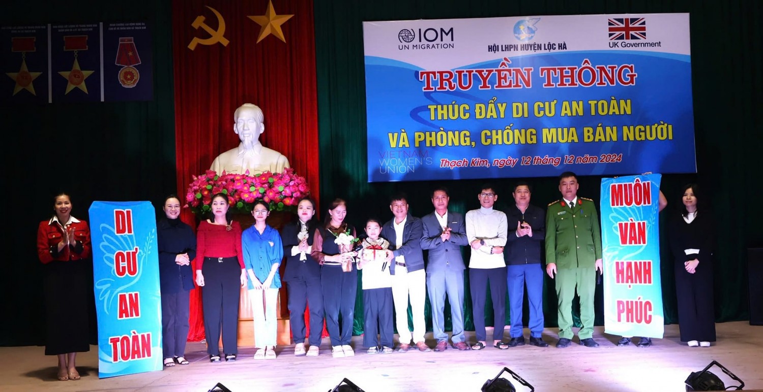 CHƯƠNG TRÌNH  TRUYỀN THÔNG NÂNG CAO NHẬN THỨC HƯỚNG TỚI THAY ĐỔI HÀNH VI THÚC ĐẨY DI CƯ AN TOÀN VÀ PHÒNG, CHỐNG MUA BÁN NGƯỜI TẠI XÃ THẠCH KIM