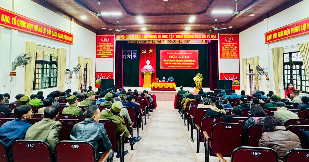 XÃ THẠCH KIM TỔ CHỨC HỘI NGHỊ TỔNG KẾT QUỐC PHÒNG – AN NINH NĂM 2024